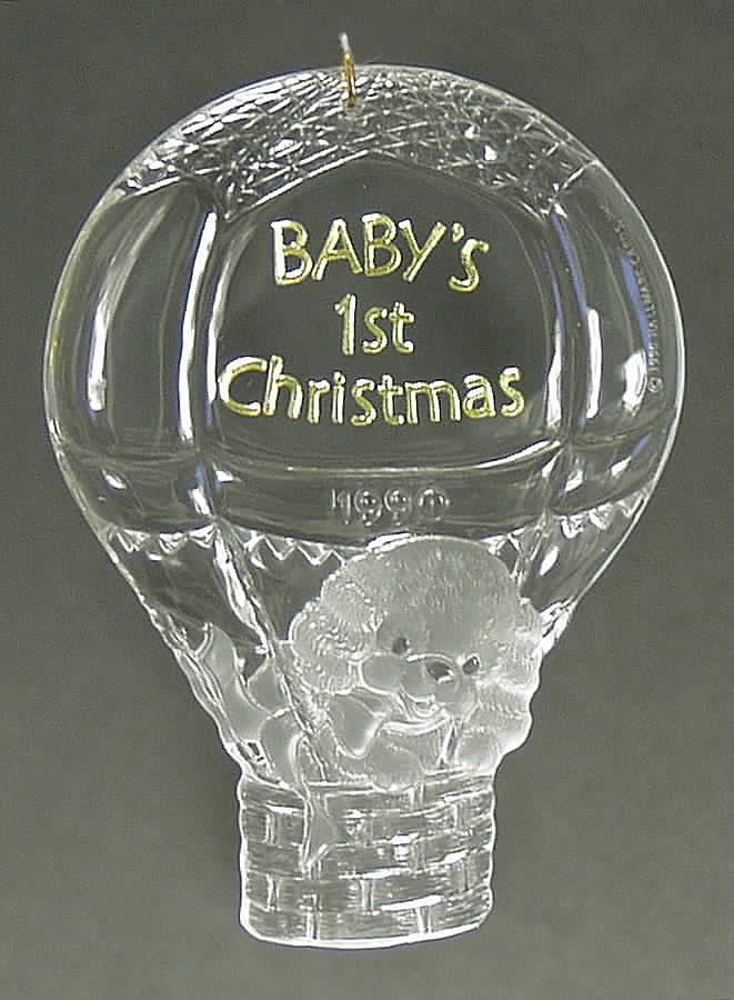 1990 Hallmark Christmas Ornaments Baby's First Christmas  - No Box by Hallmark Gold Crown-1