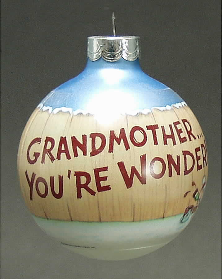 1990 Hallmark Christmas Ornaments Grandmother - Boxed by Hallmark Gold Crown-1