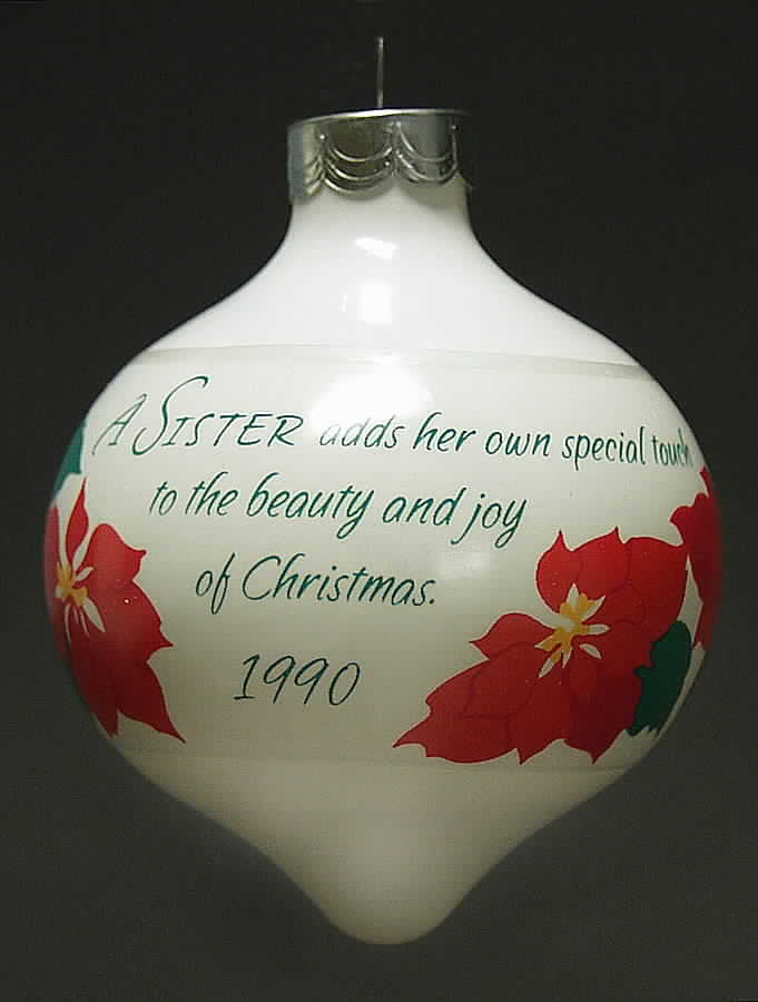 1990 Hallmark Christmas Ornaments Sister - Boxed by Hallmark Gold Crown-1