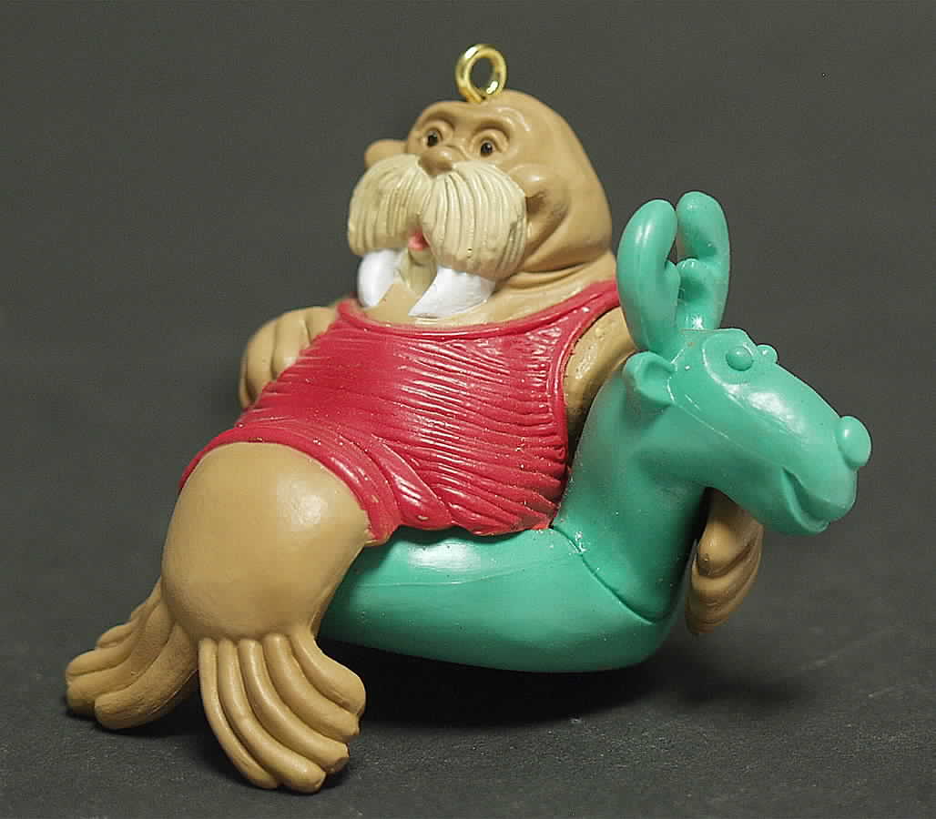 1990 Hallmark Christmas Ornaments Poolside Walrus - No Box by Hallmark Gold Crown-1