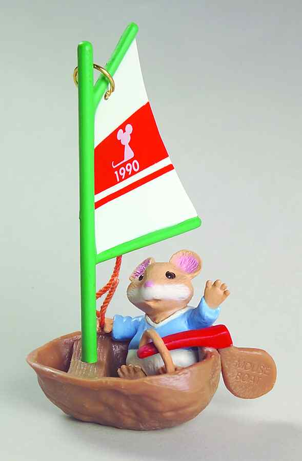 1990 Hallmark Christmas Ornaments Mouseboat - No Box by Hallmark Gold Crown-1