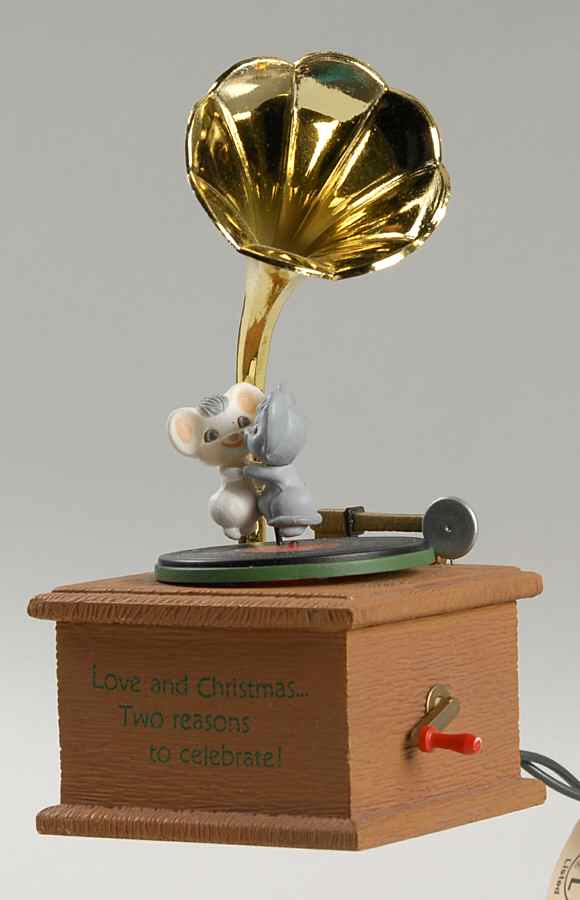 1990 Hallmark Christmas Ornaments Song And Dance-Dancing Mice - Boxed by Hallmark Gold Crown-1