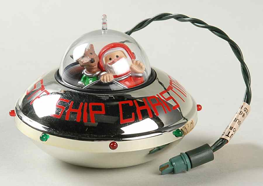 1990 Hallmark Christmas Ornaments Starship Christmas - Boxed by Hallmark Gold Crown-1