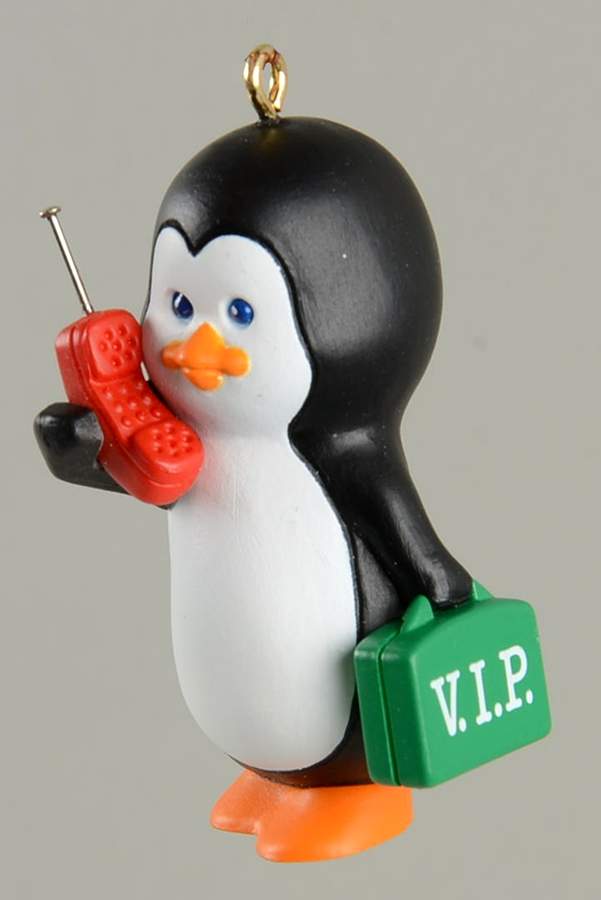 1990 Hallmark Christmas Ornaments Polar Vip  - Boxed by Hallmark Gold Crown-1