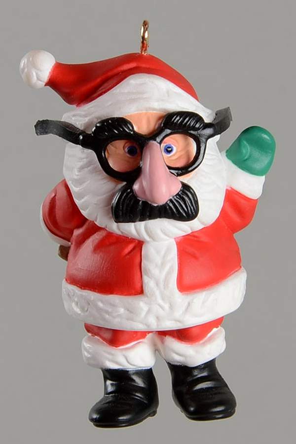 1990 Hallmark Christmas Ornaments Santa Schnoz - Boxed by Hallmark Gold Crown-1
