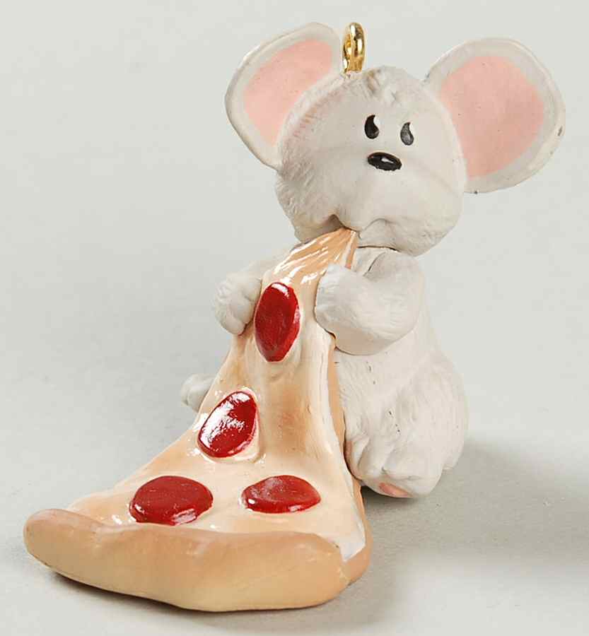 1990 Hallmark Christmas Ornaments Pepperoni Mouse - Boxed by Hallmark Gold Crown-1