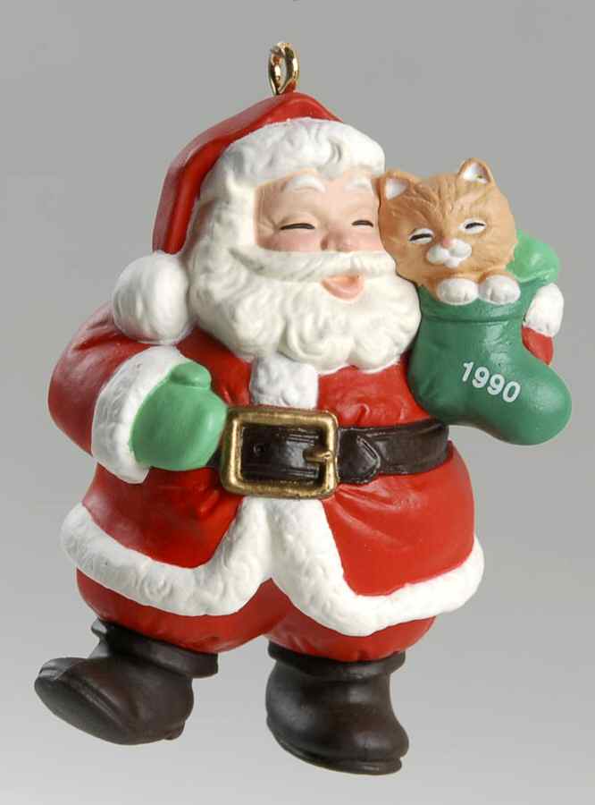 1990 Hallmark Christmas Ornaments Kitty's Best Pal - No Box by Hallmark Gold Crown-1