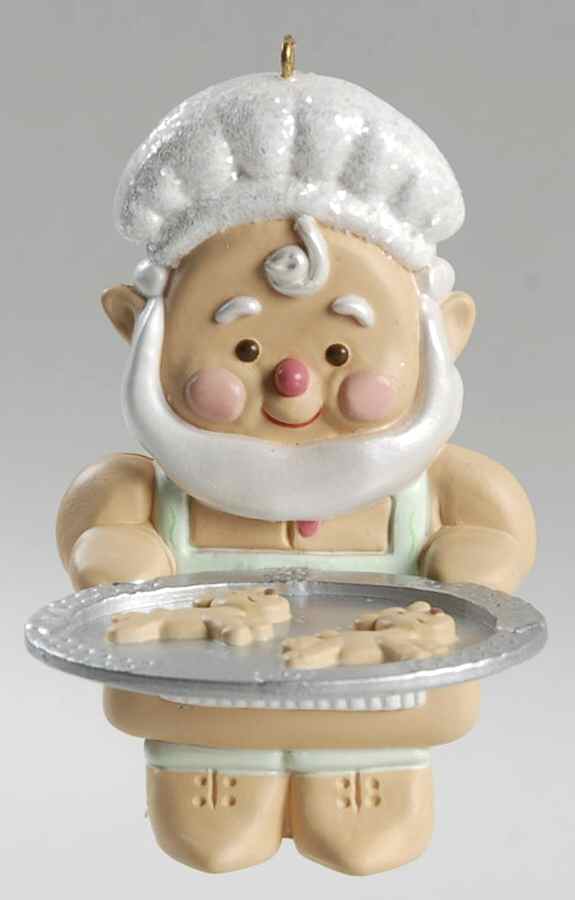 1990 Hallmark Christmas Ornaments Gingerbread Elf - Boxed by Hallmark Gold Crown-1