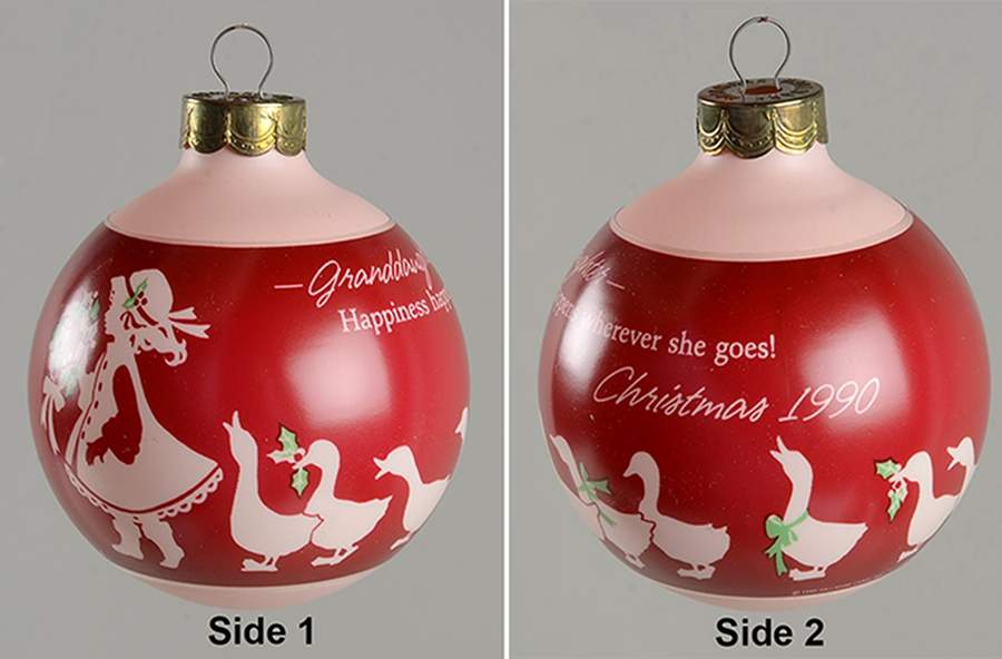 1990 Hallmark Christmas Ornaments Granddaughter - Boxed by Hallmark Gold Crown-1