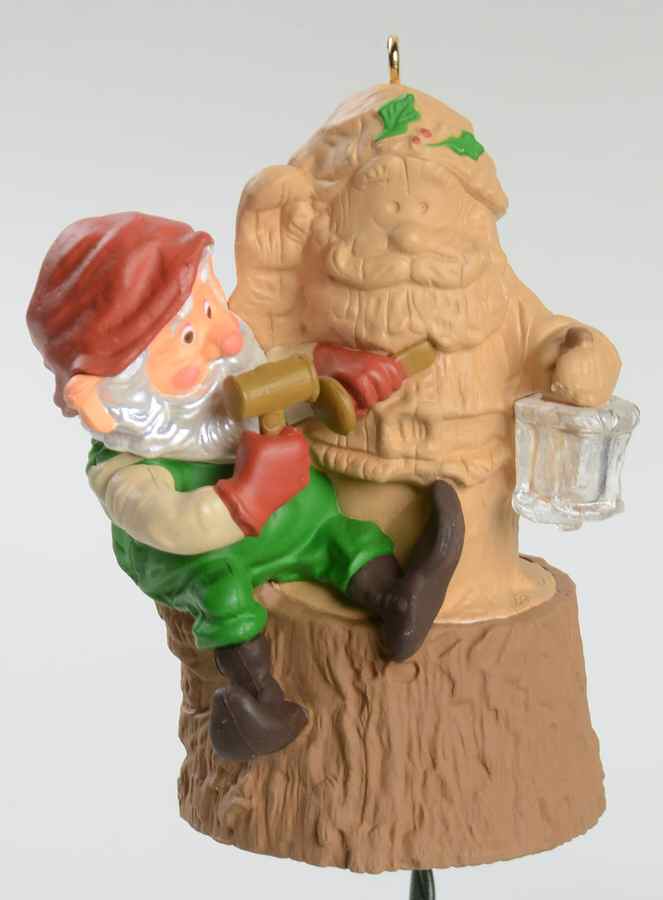 1990 Hallmark Christmas Ornaments Elfin Whittler - Boxed by Hallmark Gold Crown-1