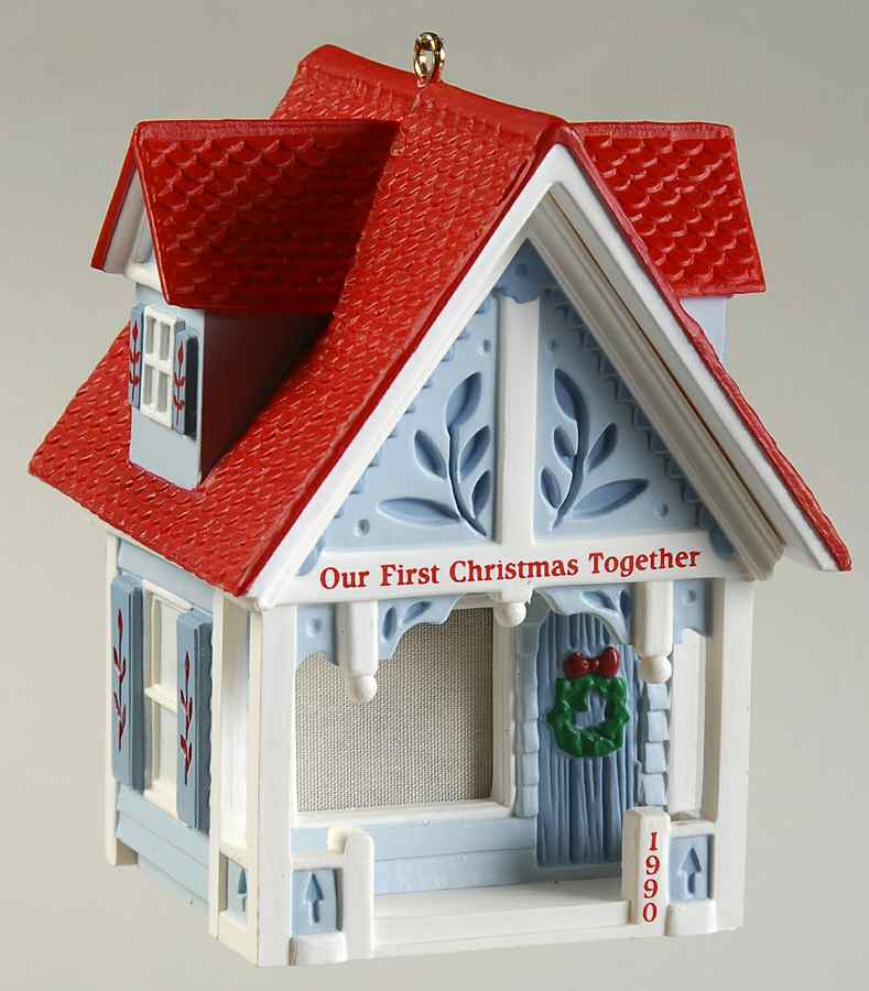 1990 Hallmark Christmas Ornaments Our First Christmas Together - Boxed by Hallmark Gold Crown-1