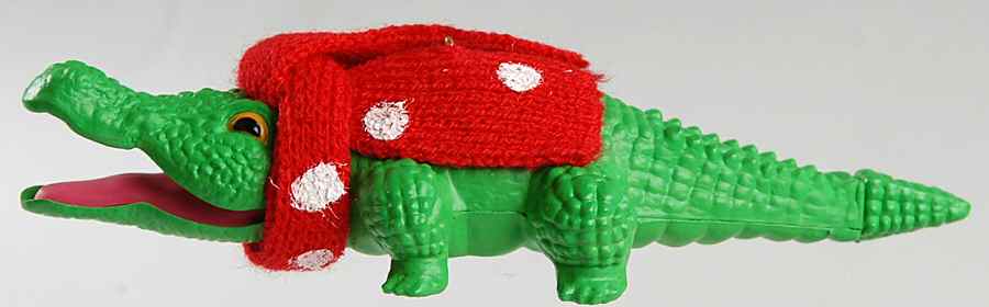 1990 Hallmark Christmas Ornaments Christmas Croc - With Box by Hallmark Gold Crown-1