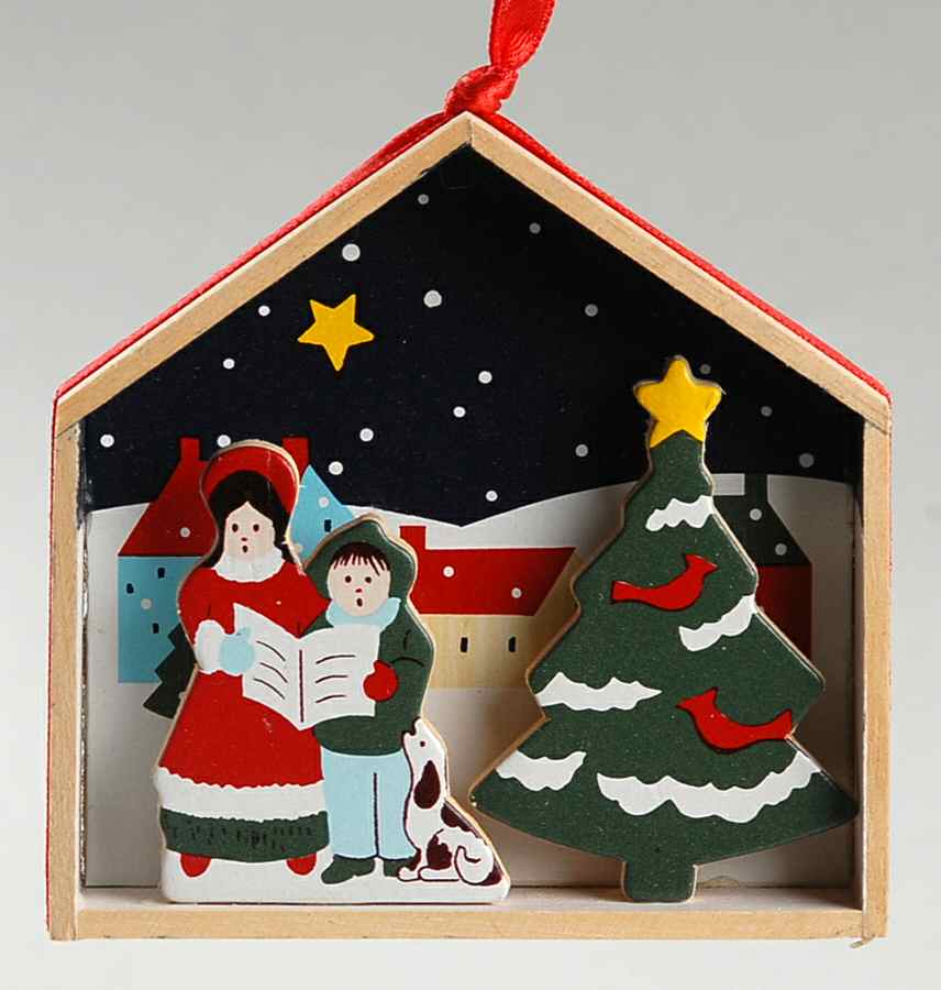 1990 Hallmark Christmas Ornaments Happy Voices - No Box by Hallmark Gold Crown-1