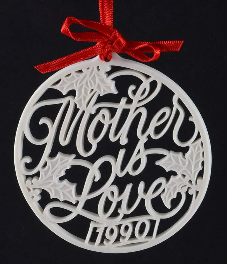 1990 Hallmark Christmas Ornaments Mother - Boxed by Hallmark Gold Crown-1