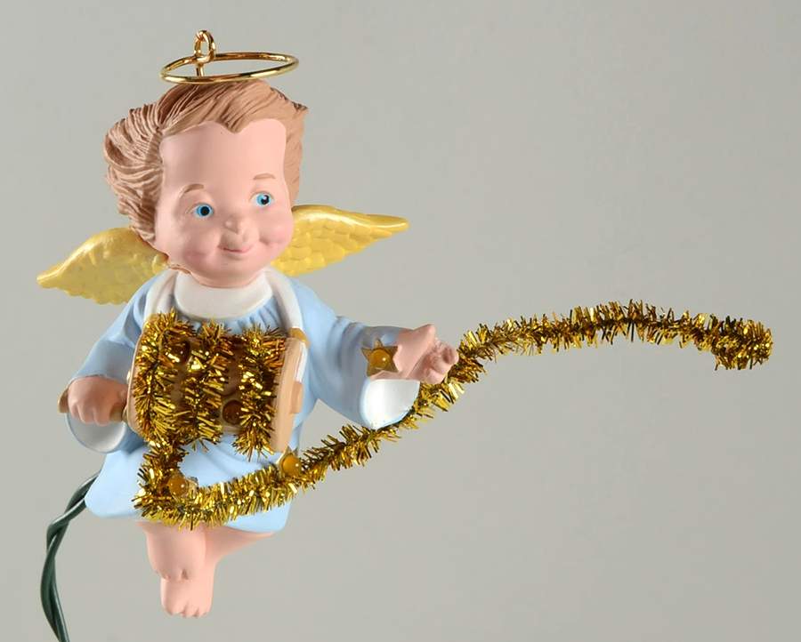 1991 Hallmark Christmas Ornaments Sparkling Angel - No Box by Hallmark Gold Crown-1