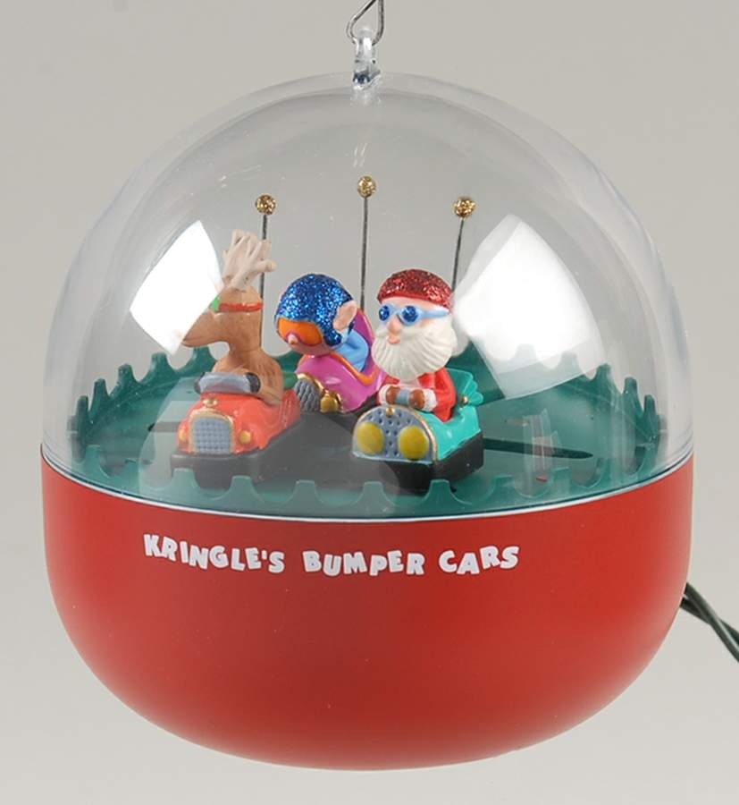 1991 Hallmark Christmas Ornaments Kringle's Bumper Cars - No Box by Hallmark Gold Crown-1
