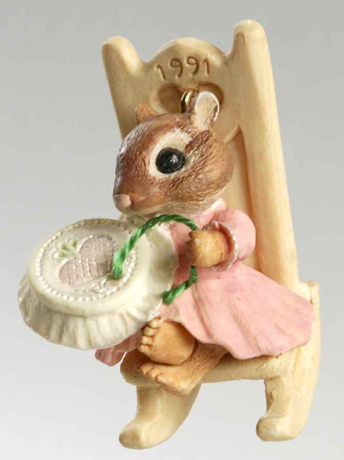 1991 Hallmark Christmas Ornaments Loving Stitches - No Box by Hallmark Gold Crown-1