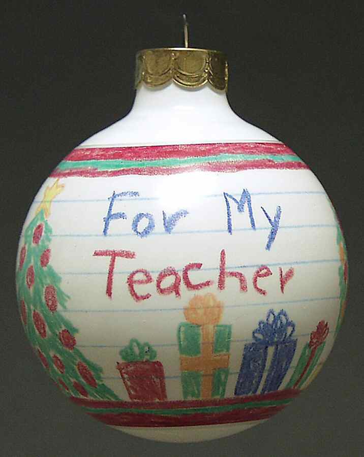 1991 Hallmark Christmas Ornaments Teacher - No Box by Hallmark Gold Crown-1