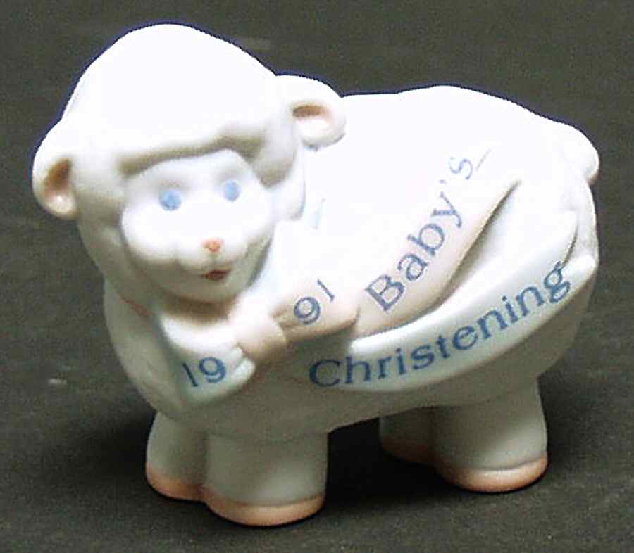 1991 Hallmark Christmas Ornaments Baby's Christening - Boxed by Hallmark Gold Crown-1
