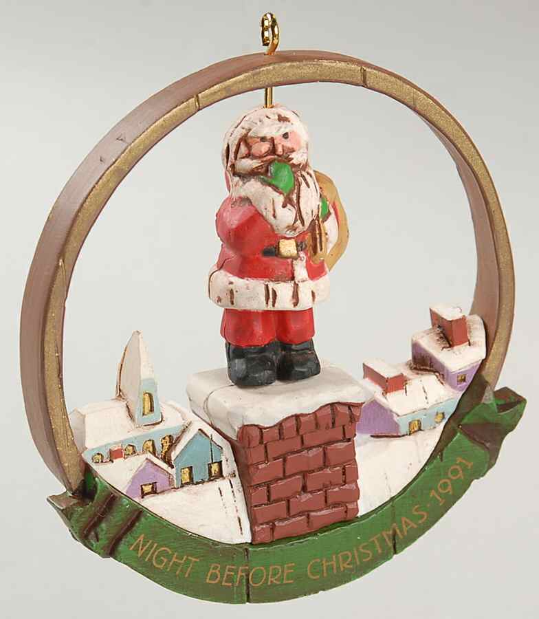 1991 Hallmark Christmas Ornaments Night Before Christmas - No Box by Hallmark Gold Crown-1