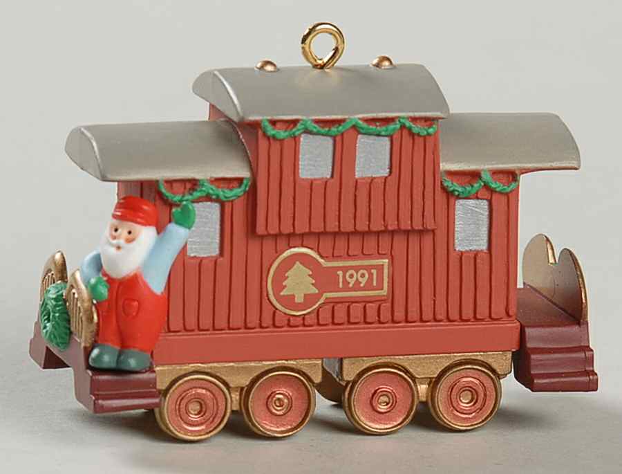 Claus & Company RR-Railroad Caboose-1991 - No Box by Hallmark Gold Crown-1