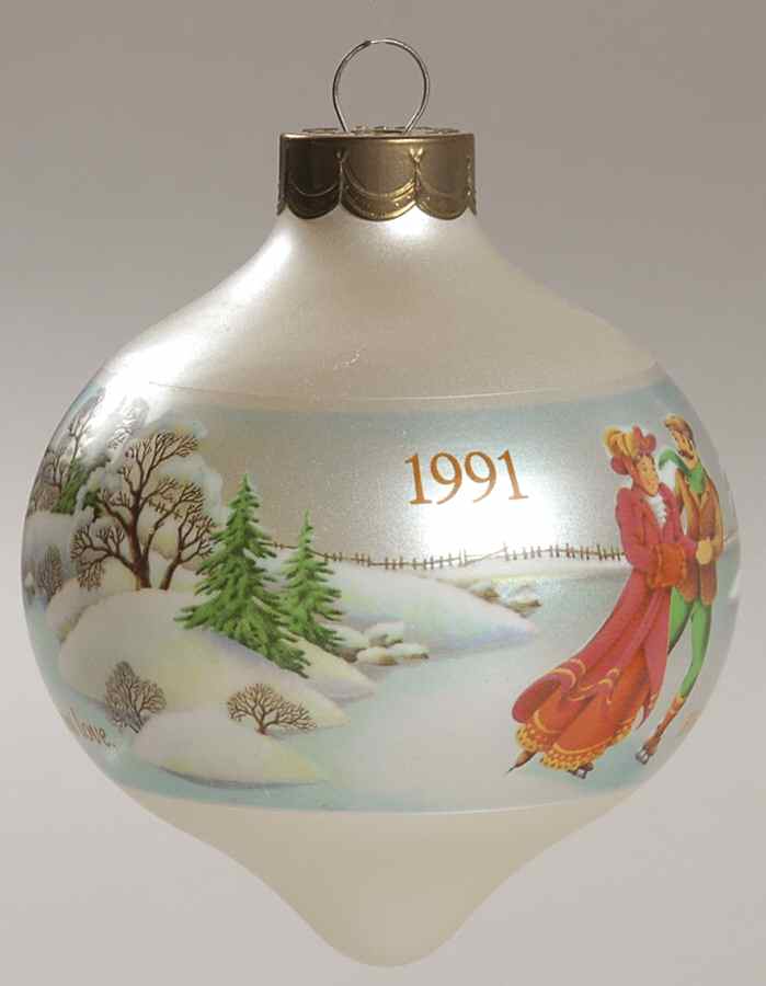 1991 Hallmark Christmas Ornaments Our First Christmas Together - Boxed by Hallmark Gold Crown-1