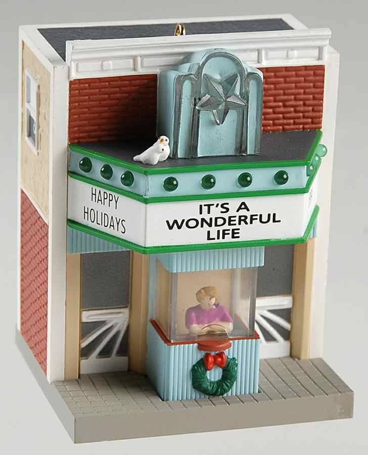 It's a Wonderful Life It's A Wonderful Life Theatre-Lighted - No Box by Hallmark Gold Crown-1