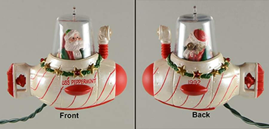 1992 Hallmark Christmas Ornaments Santa Sub - Boxed by Hallmark Gold Crown-1