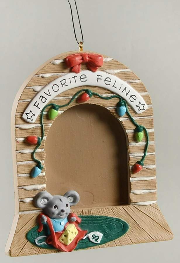 1992 Hallmark Christmas Ornaments Special Cat-Frame - No Box by Hallmark Gold Crown-1