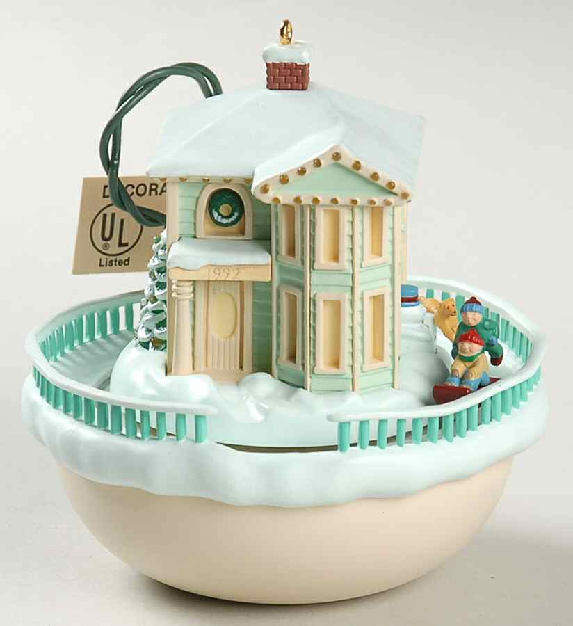 1992 Hallmark Christmas Ornaments Good Sledding Ahead - Boxed by Hallmark Gold Crown-1