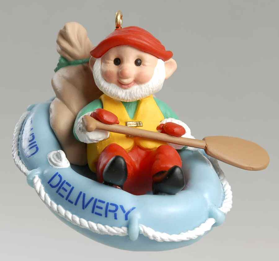 1992 Hallmark Christmas Ornaments Rapid Delivery - Boxed by Hallmark Gold Crown-1