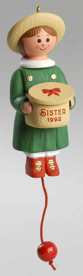 1992 Hallmark Christmas Ornaments Sister - Boxed by Hallmark Gold Crown-1