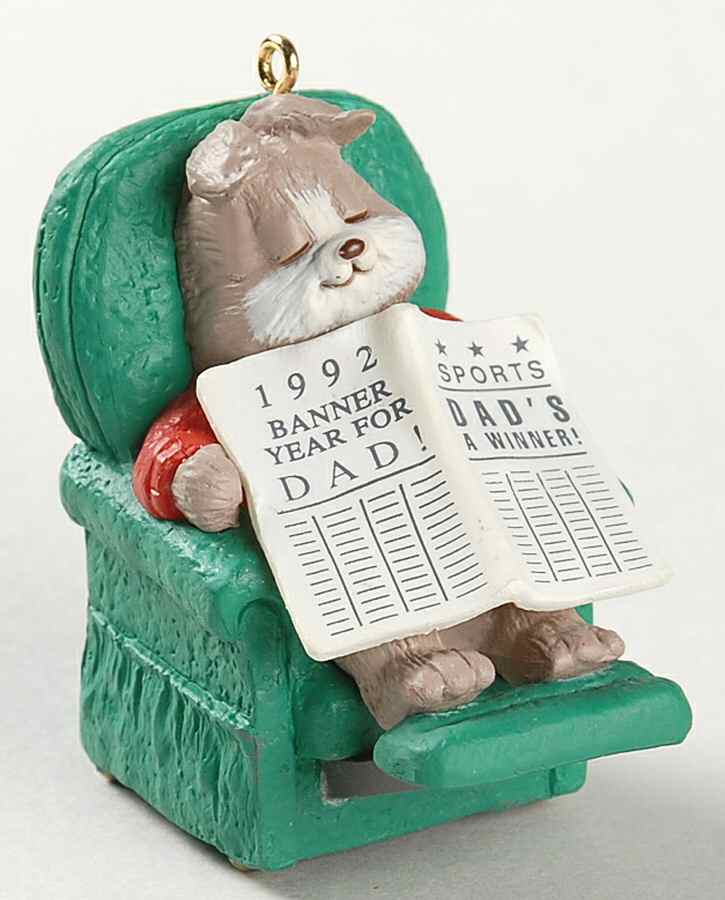 1992 Hallmark Christmas Ornaments Dad - Boxed by Hallmark Gold Crown-1