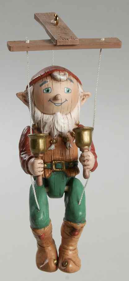1992 Hallmark Christmas Ornaments Elfin Marionette - No Box by Hallmark Gold Crown-1