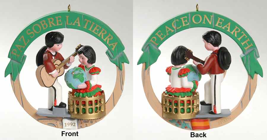 Peace on Earth Spain - No Box by Hallmark Gold Crown-1
