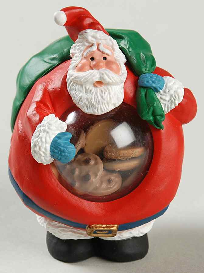 1992 Hallmark Christmas Ornaments A Santa Full! - Boxed by Hallmark Gold Crown-1