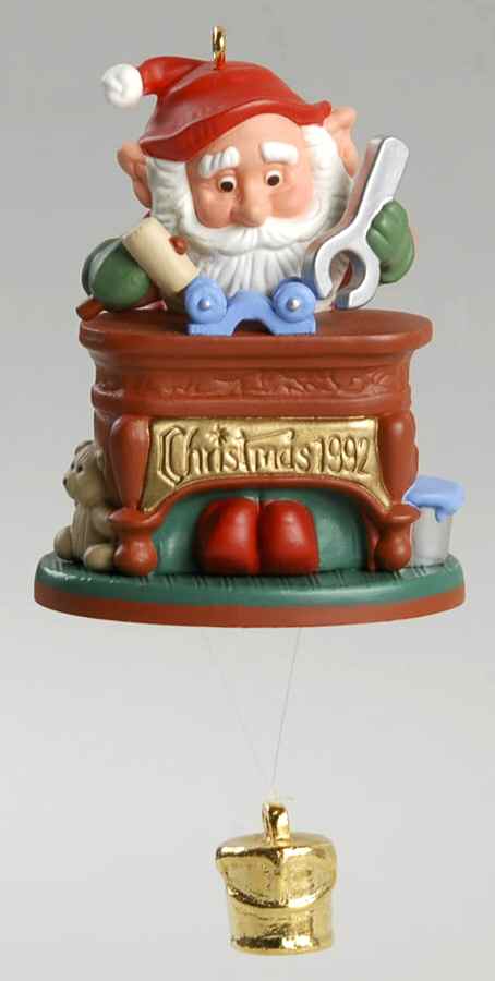 1992 Hallmark Christmas Ornaments Genius At Work - Boxed by Hallmark Gold Crown-1