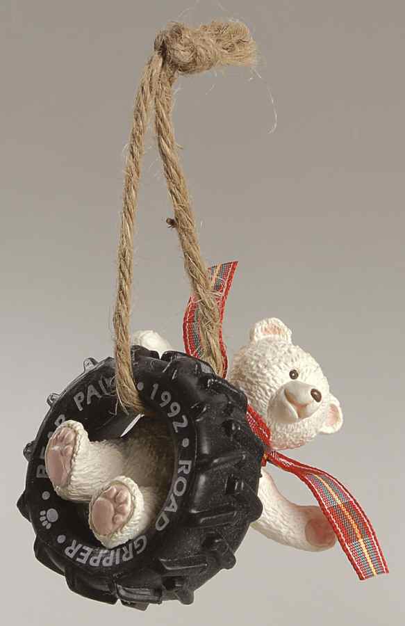 1992 Hallmark Christmas Ornaments Tread Bear - No Box by Hallmark Gold Crown-1