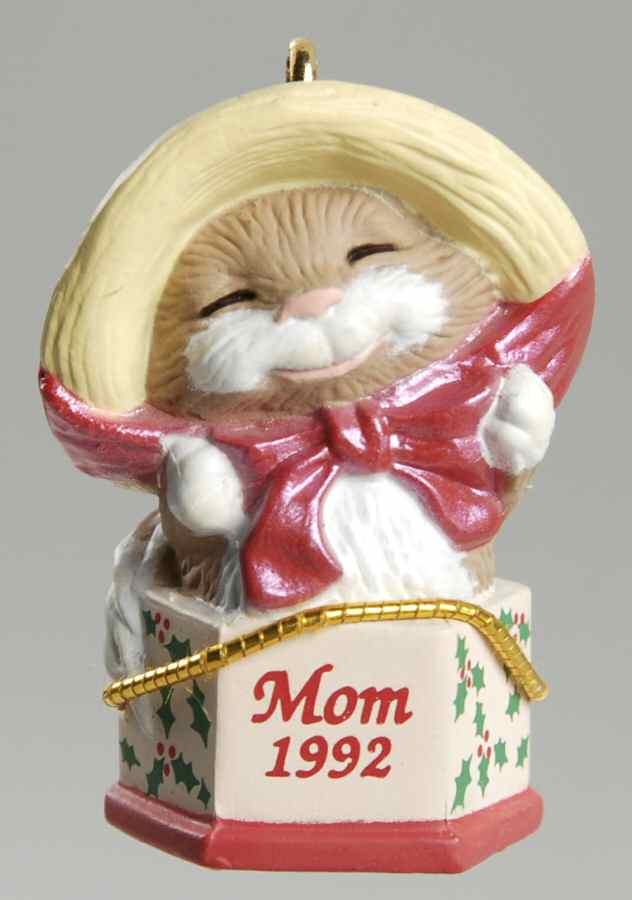 1992 Hallmark Christmas Ornaments Mom-Miniature - Boxed by Hallmark Gold Crown-1