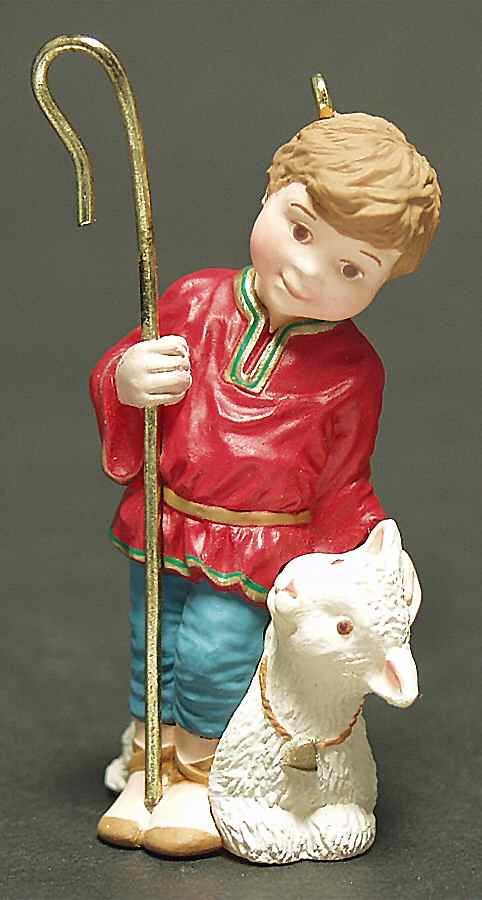 1992 Hallmark Christmas Ornaments Loving Shepherd - Boxed by Hallmark Gold Crown-1