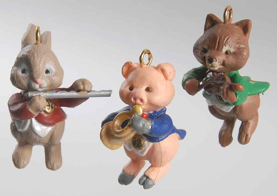 1992 Hallmark Christmas Ornaments Harmony Trio - Boxed by Hallmark Gold Crown-1