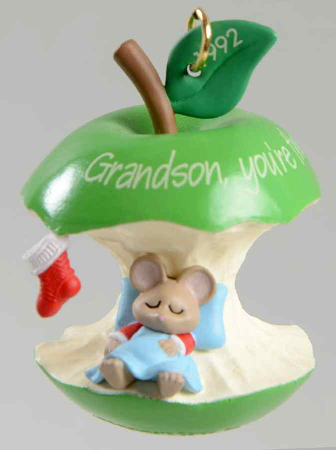1992 Hallmark Christmas Ornaments Grandson - No Box by Hallmark Gold Crown-1