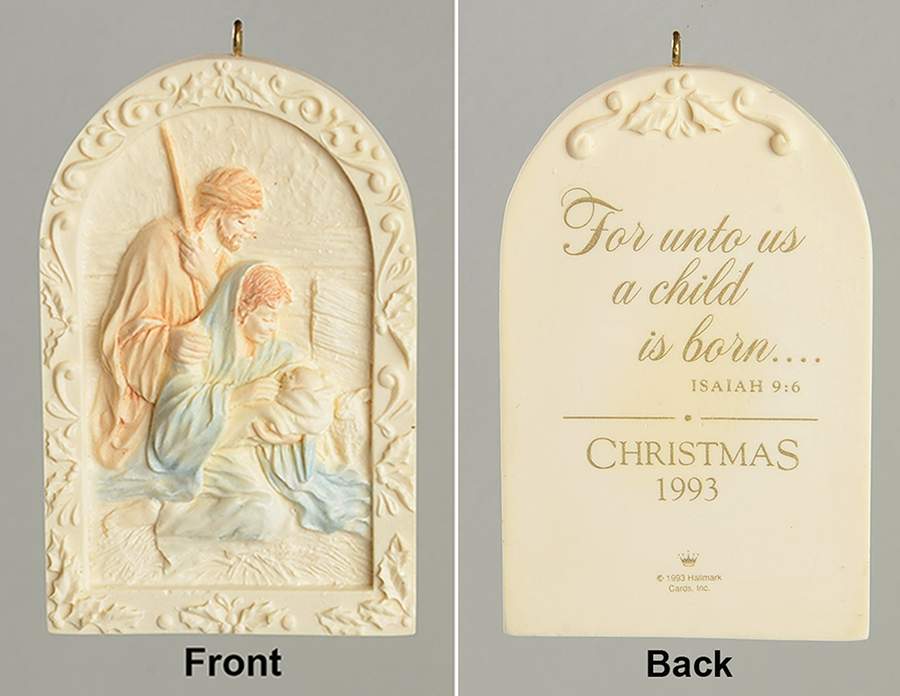 1993 Hallmark Christmas Ornaments He Is Born - No Box by Hallmark Gold Crown-1