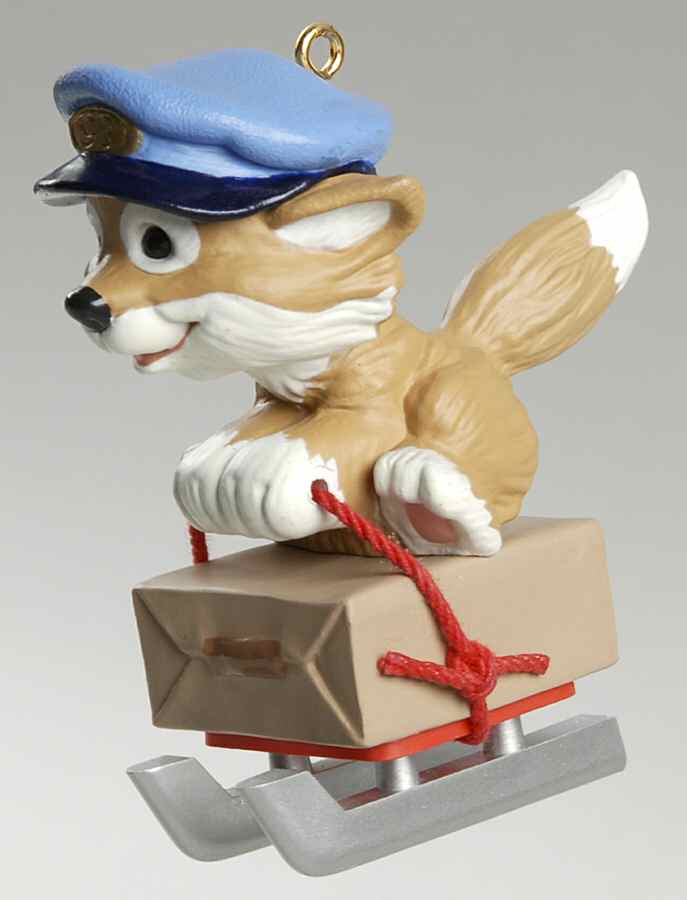 1993 Hallmark Christmas Ornaments Quick As A Fox - No Box by Hallmark Gold Crown-1