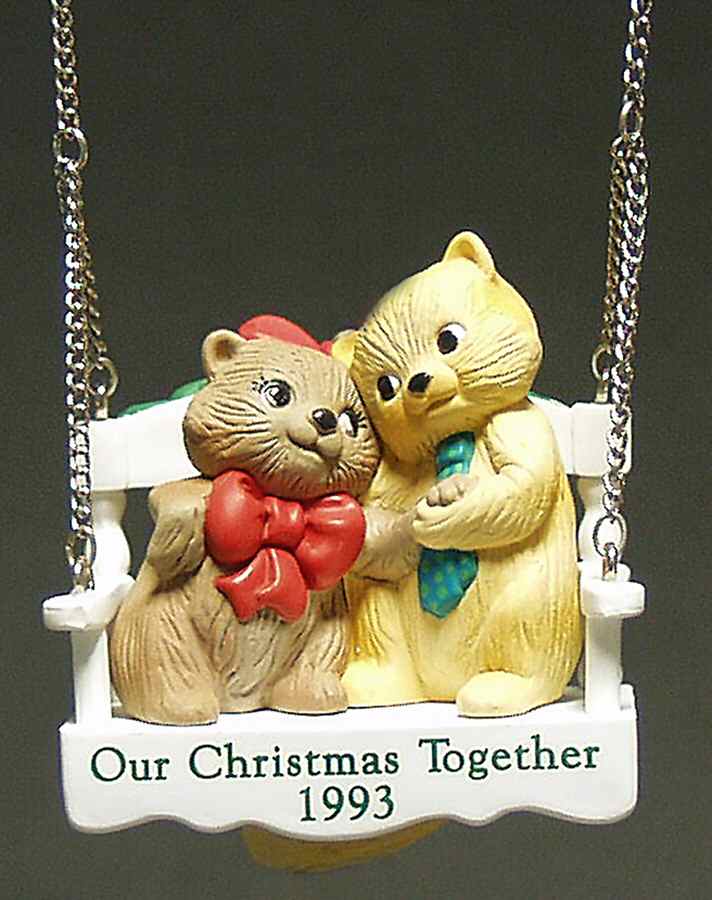 1993 Hallmark Christmas Ornaments Our Christmas Together - No Box by Hallmark Gold Crown-1