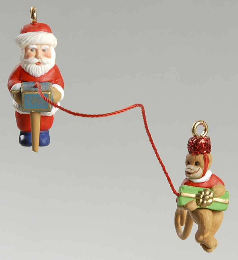 1993 Hallmark Christmas Ornaments Monkey Melody - No Box by Hallmark Gold Crown-1