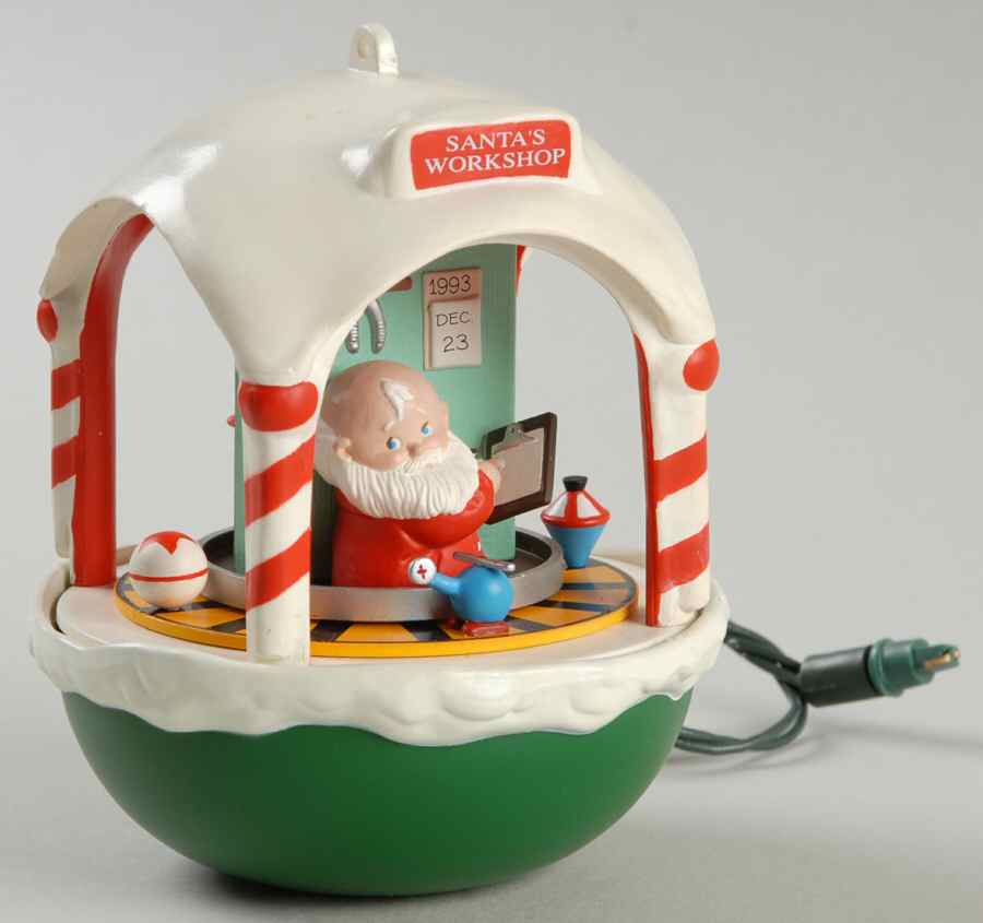 1993 Hallmark Christmas Ornaments Santa's Workshop - No Box by Hallmark Gold Crown-1