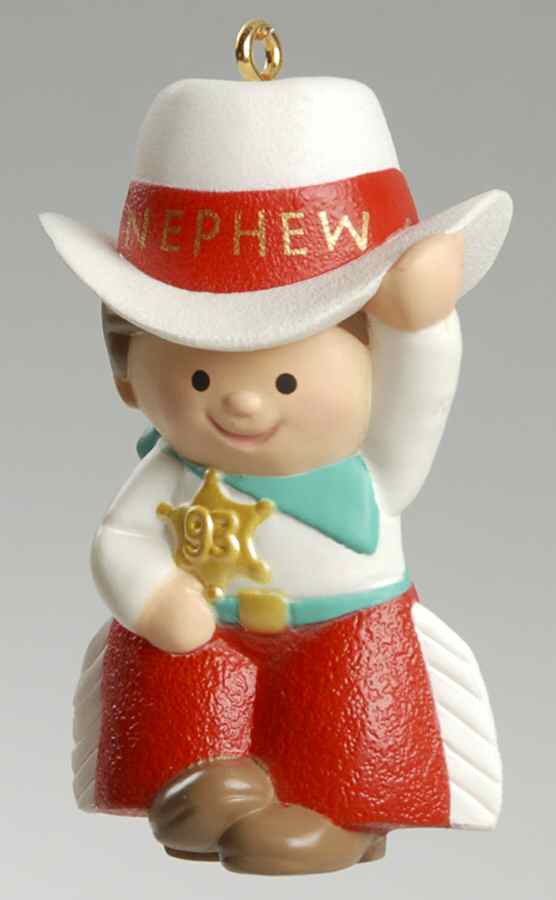 1993 Hallmark Christmas Ornaments Nephew - Boxed by Hallmark Gold Crown-1