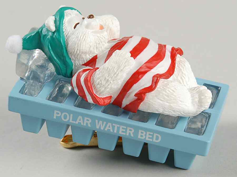1993 Hallmark Christmas Ornaments Water Bed Snooze - No Box by Hallmark Gold Crown-1