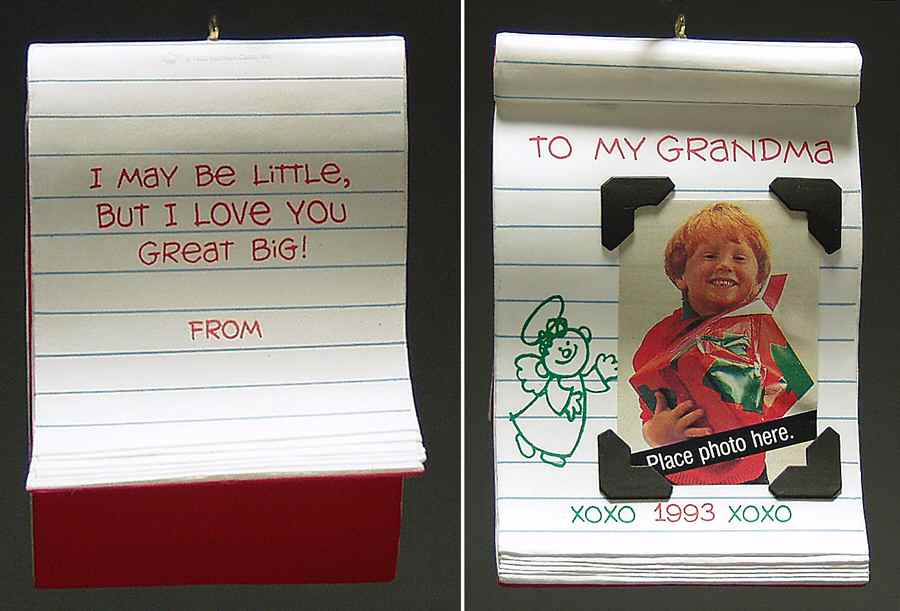 1993 Hallmark Christmas Ornaments To My Grandma - Boxed by Hallmark Gold Crown-1